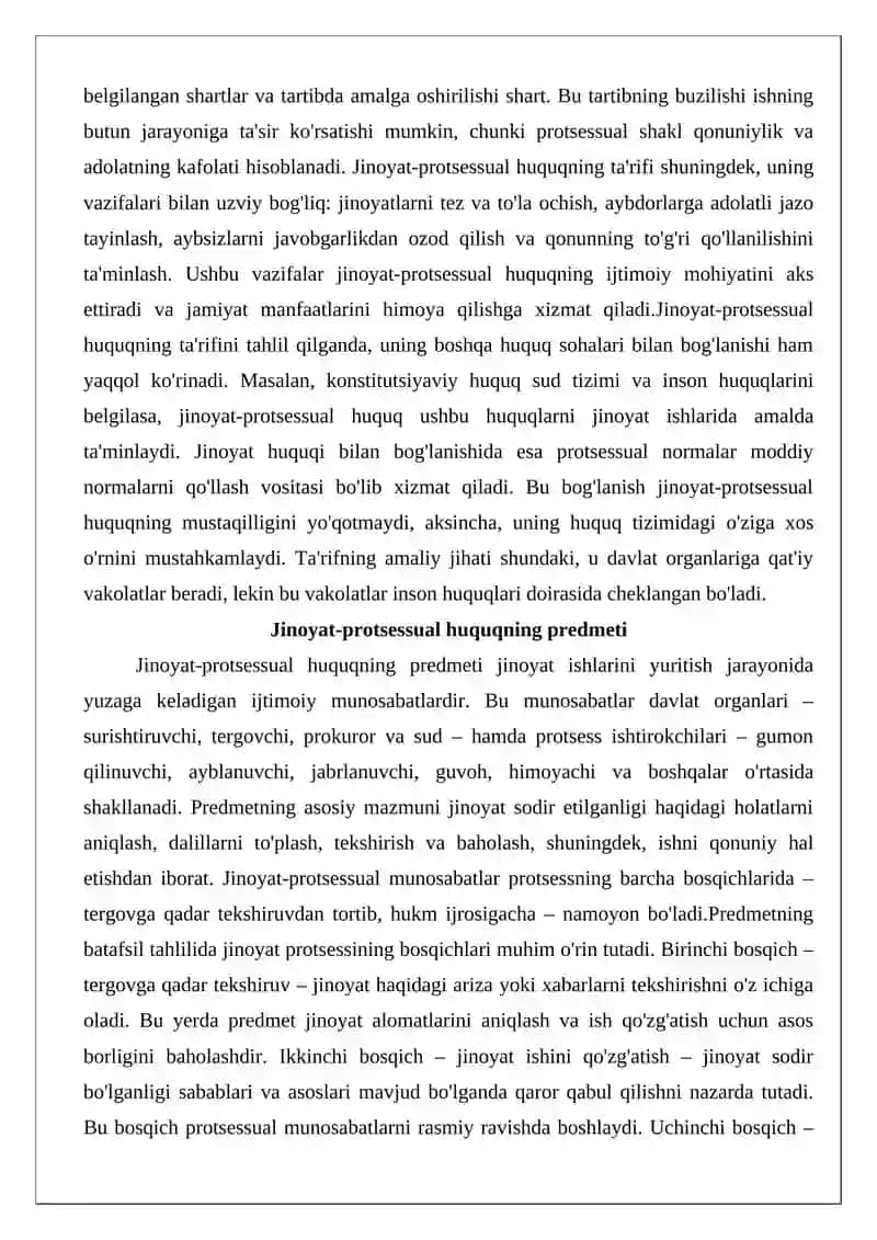 Jinoyat-protsessual huquqi tushunchasi va mohiyati 4
