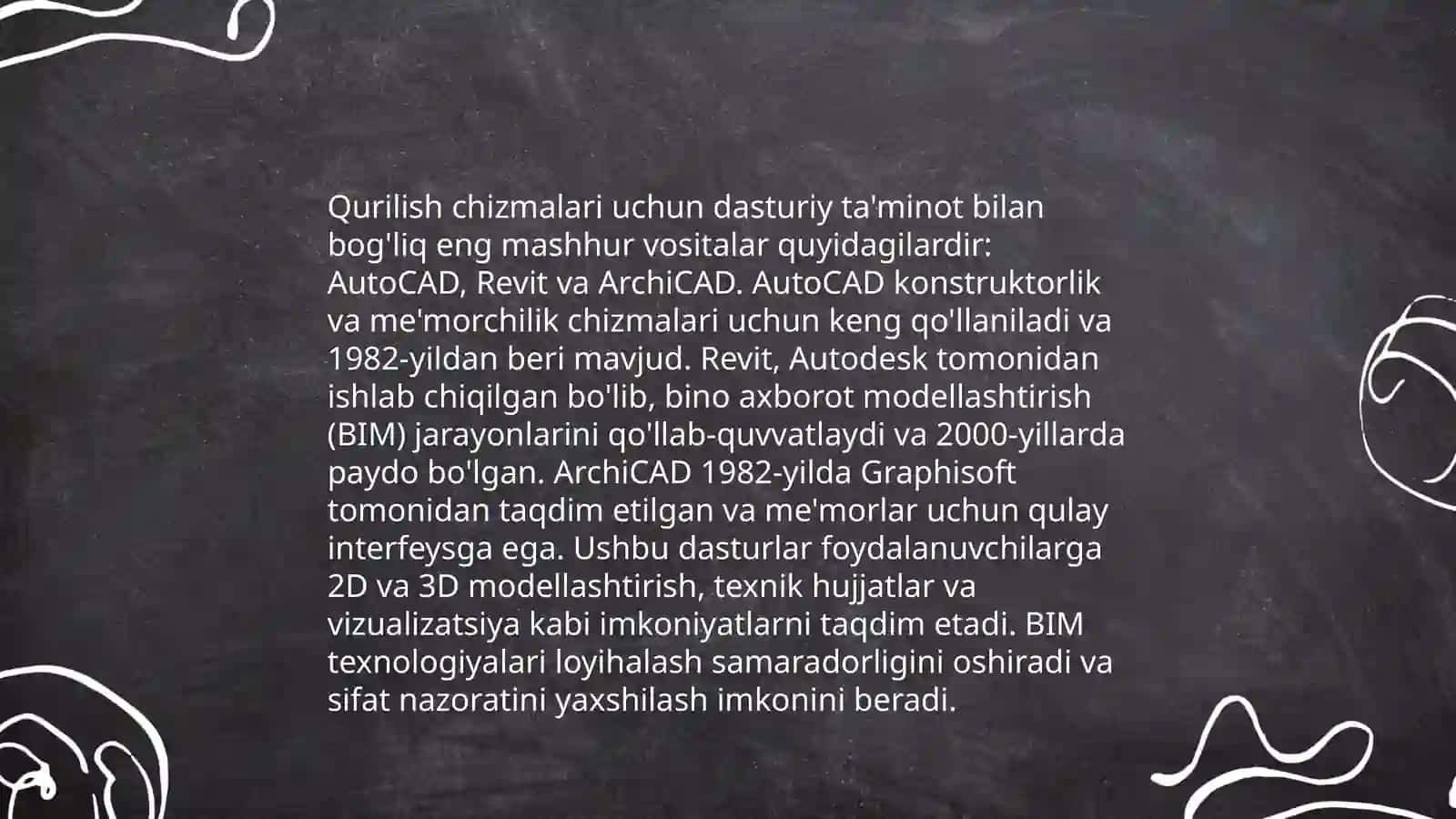 Binolarning arxitektura qurilish chizmalarini chizish hamda meyoriy adabiyotlar 4