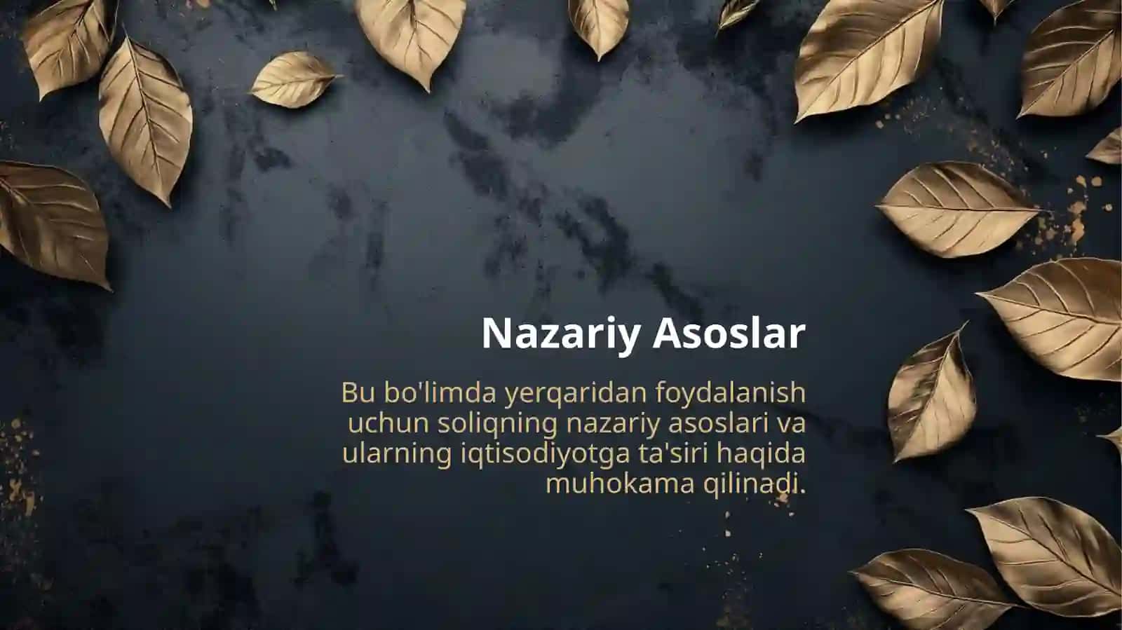 Yerqaridan foydalanish uchun Soliq 4