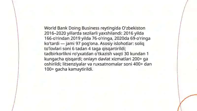 O'zbekistonning Global Competitiveness Indexdagi o'rni va iqtisodiy islohotlar ta'siri 4