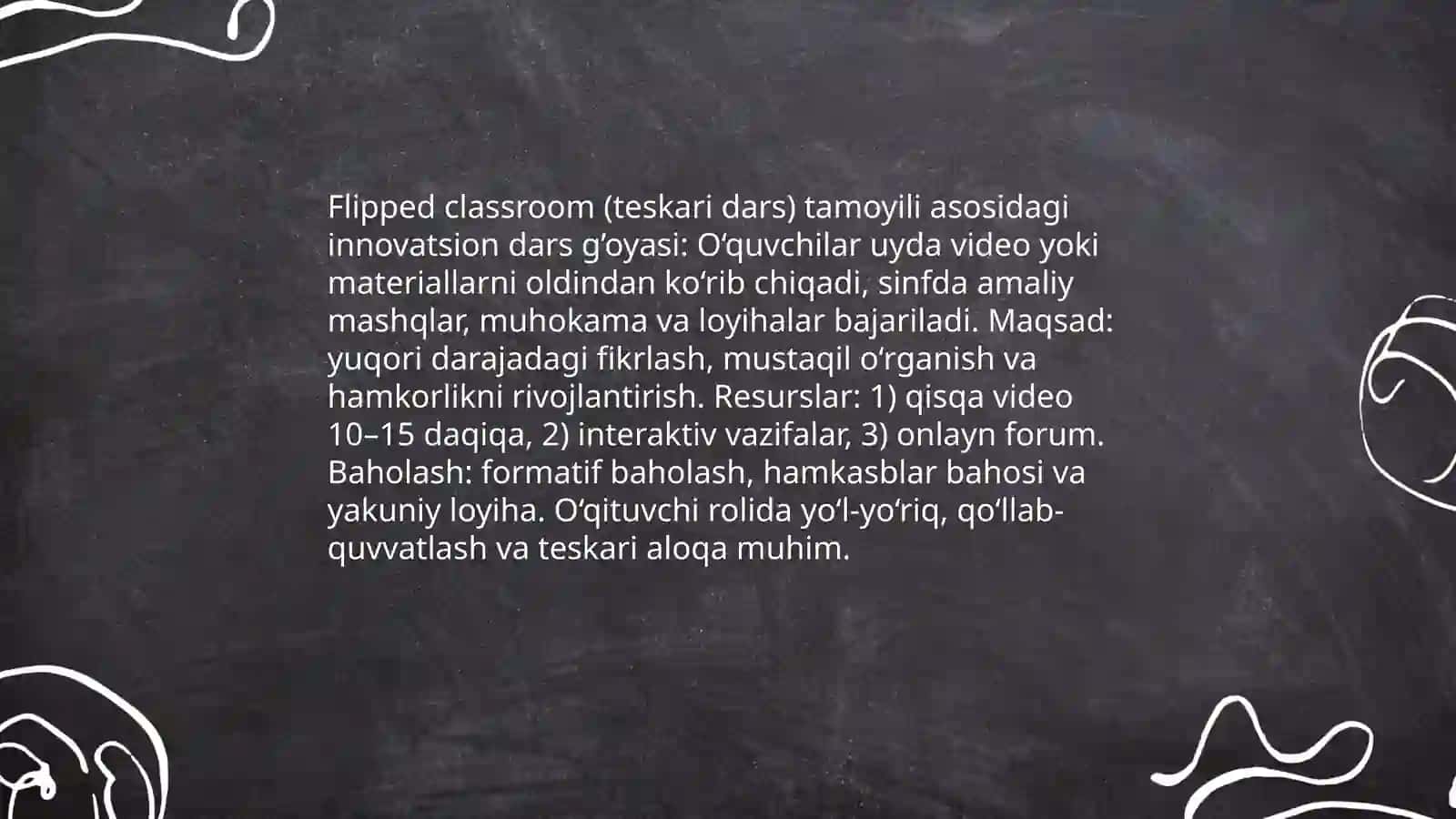 Interaktiv ta'lim texnologiyalari orqali innovatsion dars g’oyasi 4