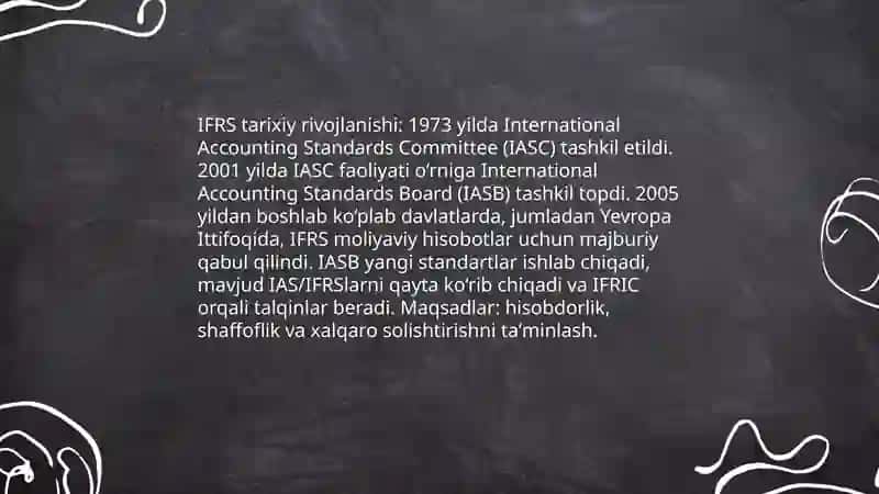 Moliyaviy hisobotlarning xalgaro standartlari (IFRS) va ularning ahamiyati 4
