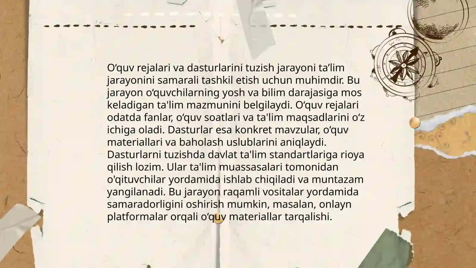 Pedagogik jarayonlarni loyihalash 4