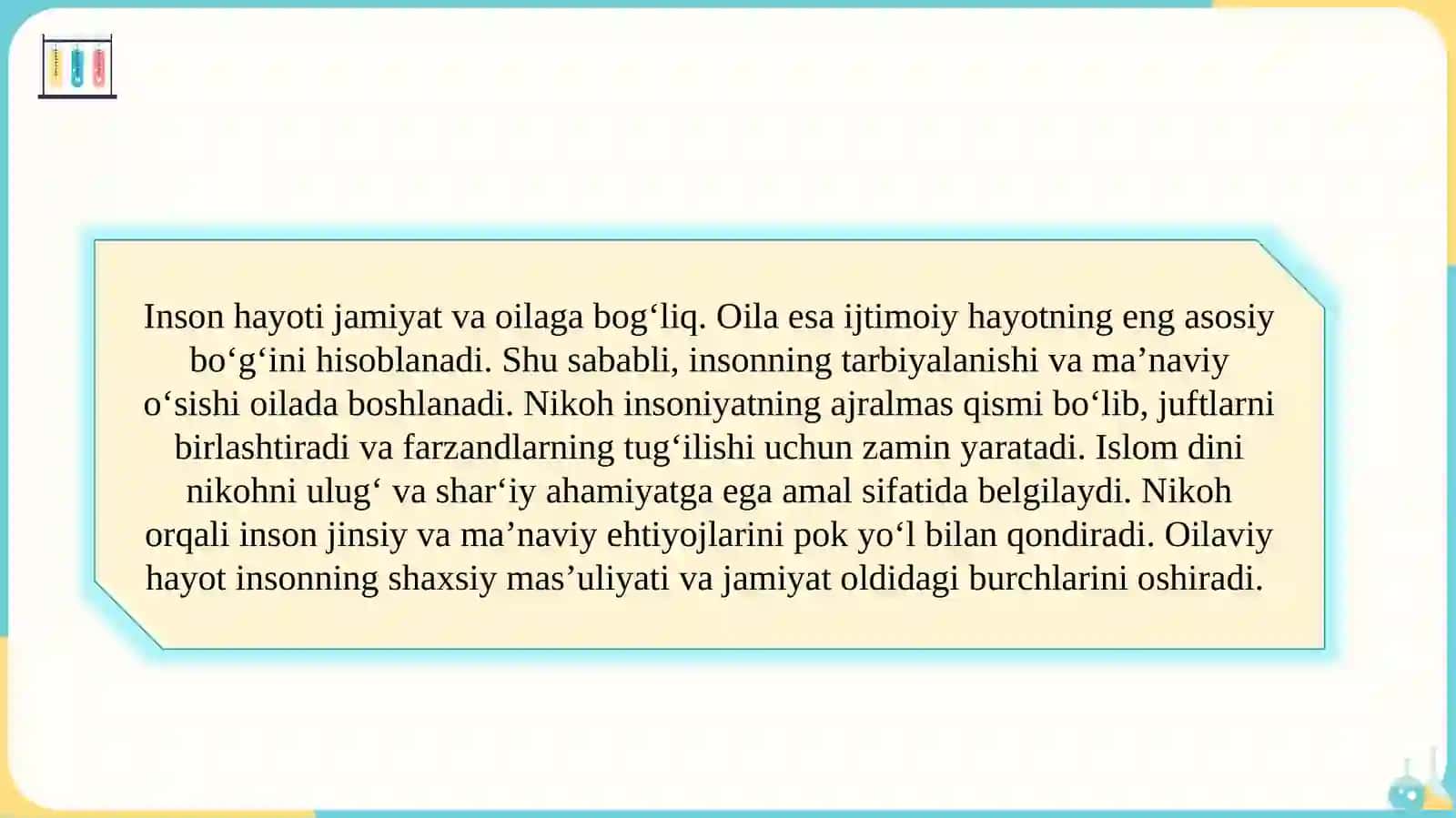 Shayx Muhammad Sodiq Muhammad Yusufning "Baxtiyor oila" asarida islom qadriyatlarining talqini 4