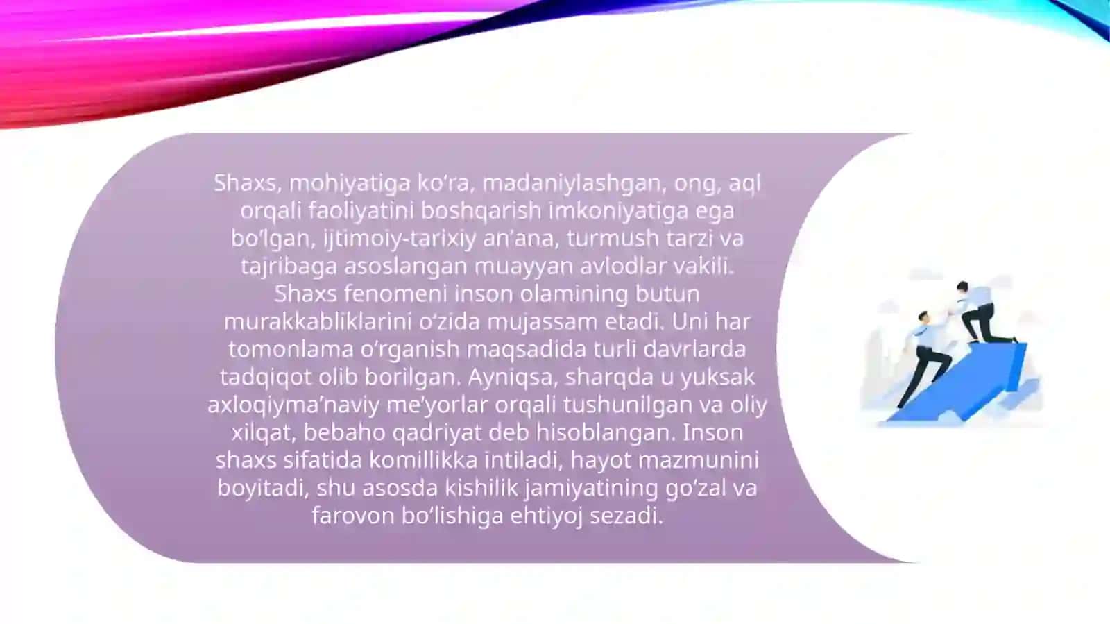 Shaxsning rivojlanishi 4