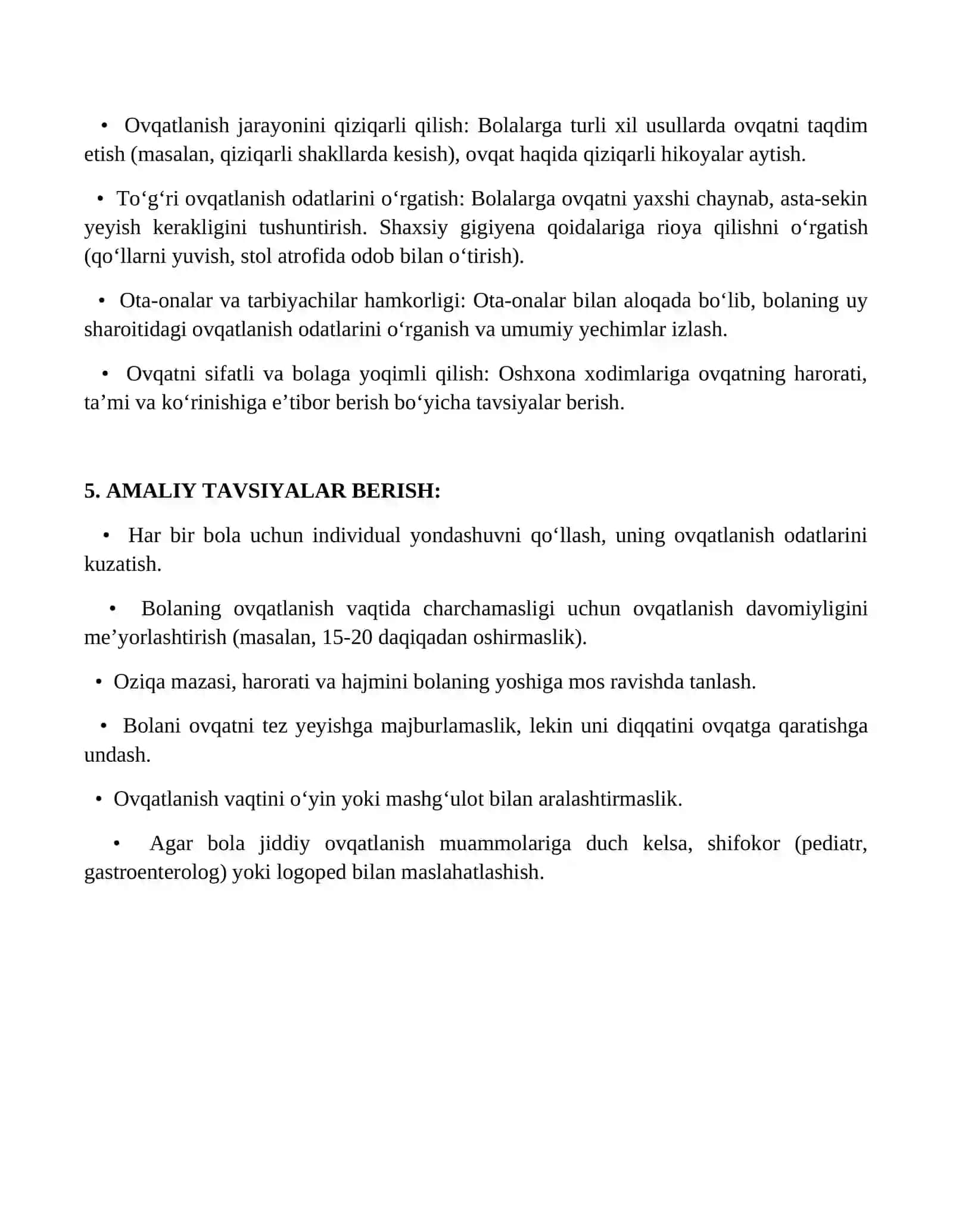 "Yosh fiziologiyasi va gigiyenasi" fanidan topshiriq 4