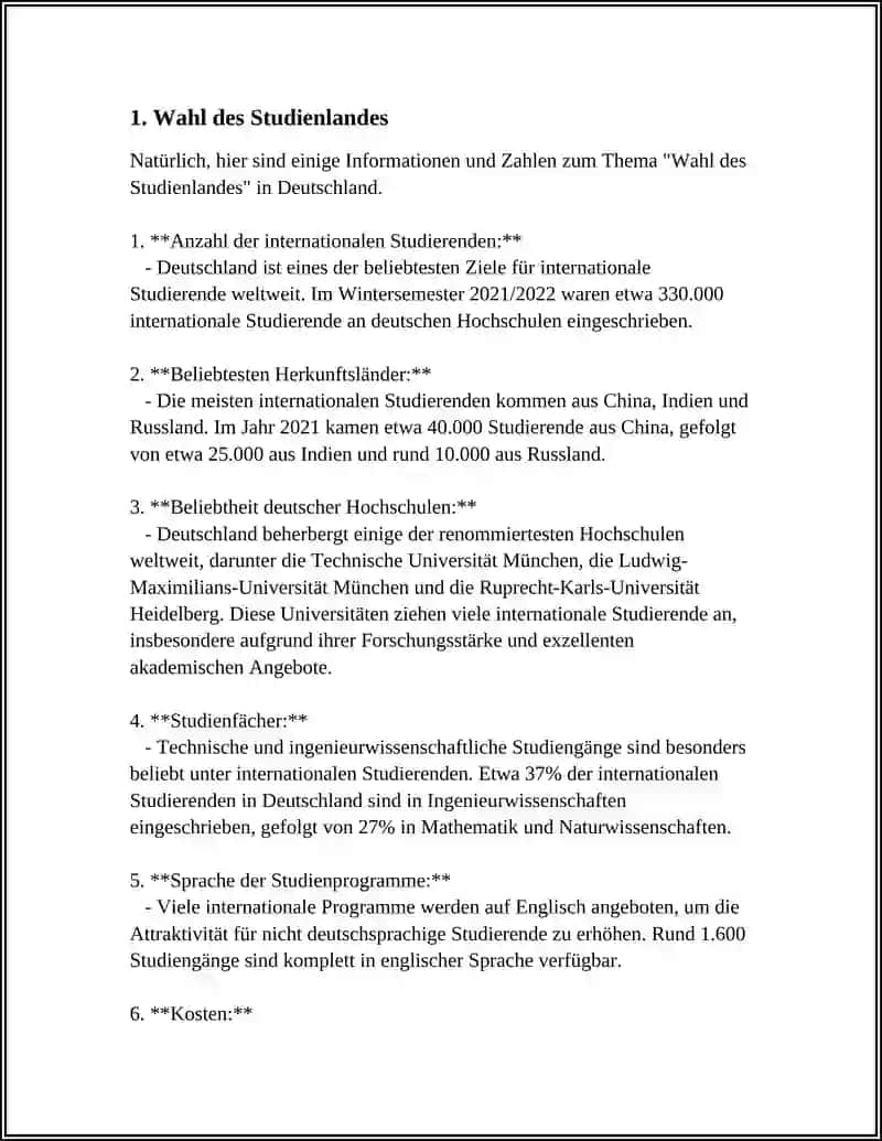 Wahl des Studienlandes in Deutschland 4