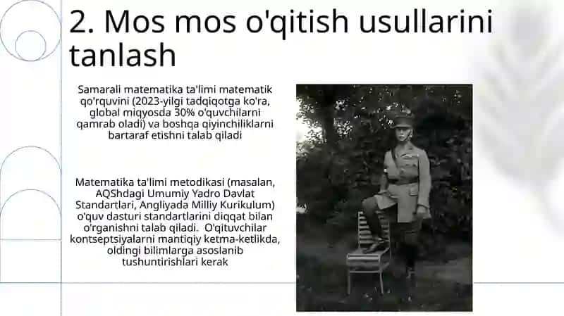 Matematika o‘qitish maxsus metodikasi fanining umumiy masalalari 4