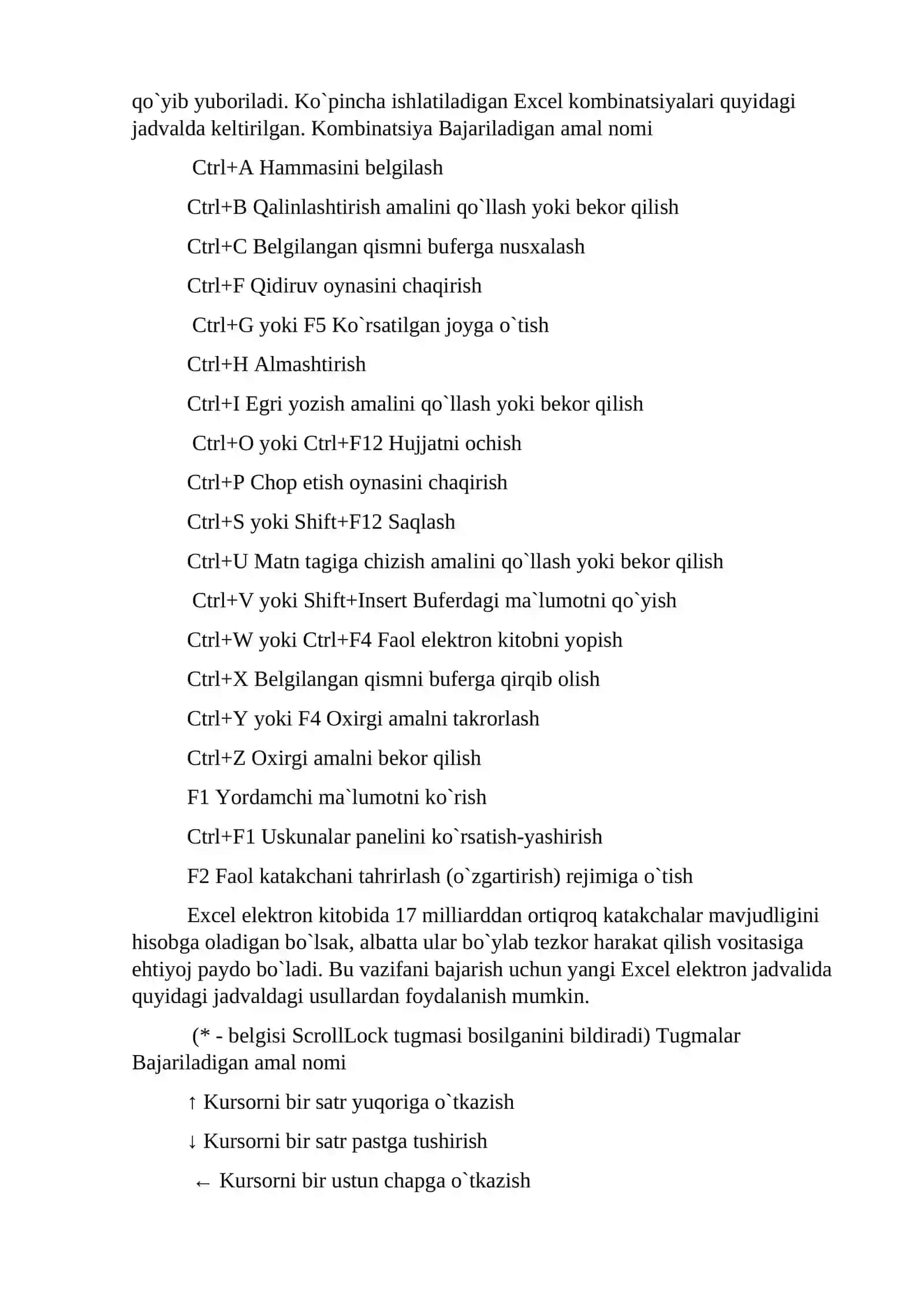 Microsoft Excel 4