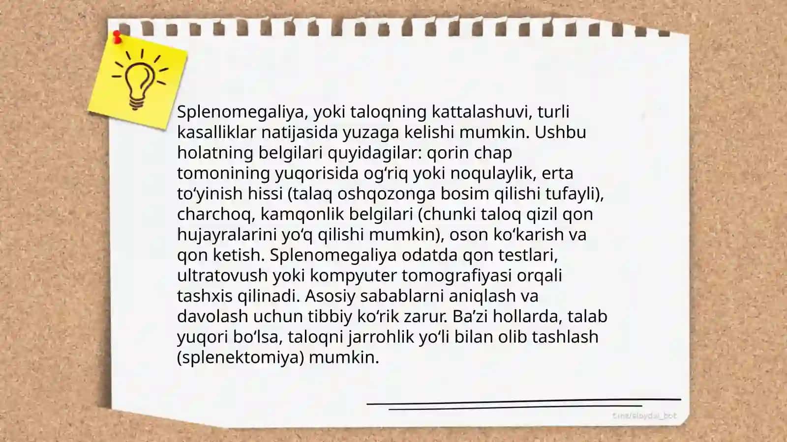 Splenomegaliya,gipersplenizm, funktsional aspleniya bilan kechadigan kasalliklar 4