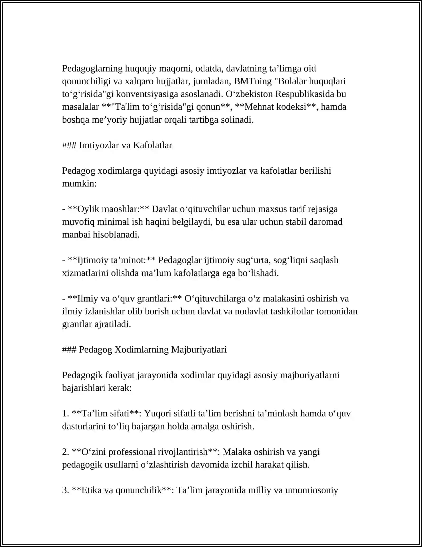 TA'LIM TASHKILOTLARI PEDAGOG XODIMLARINING HUQUQIY MAQOMI 4
