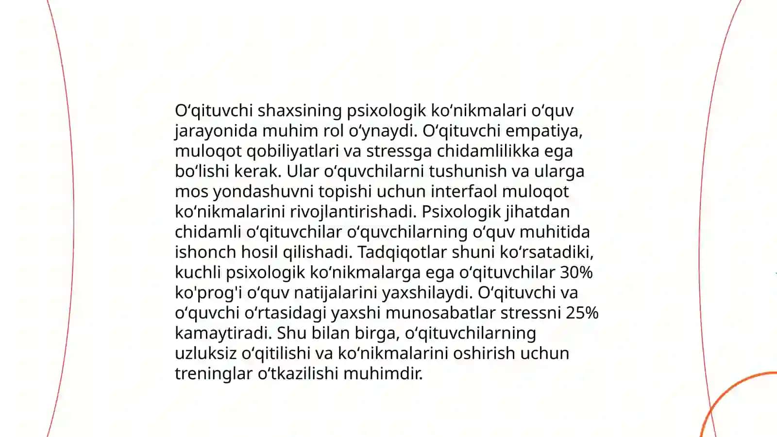Uzoq muddat davolanayotgan bolalarni psixologik-pedagogik qoʻllab quvvatlashda oʻqituvchi shaxsi 4