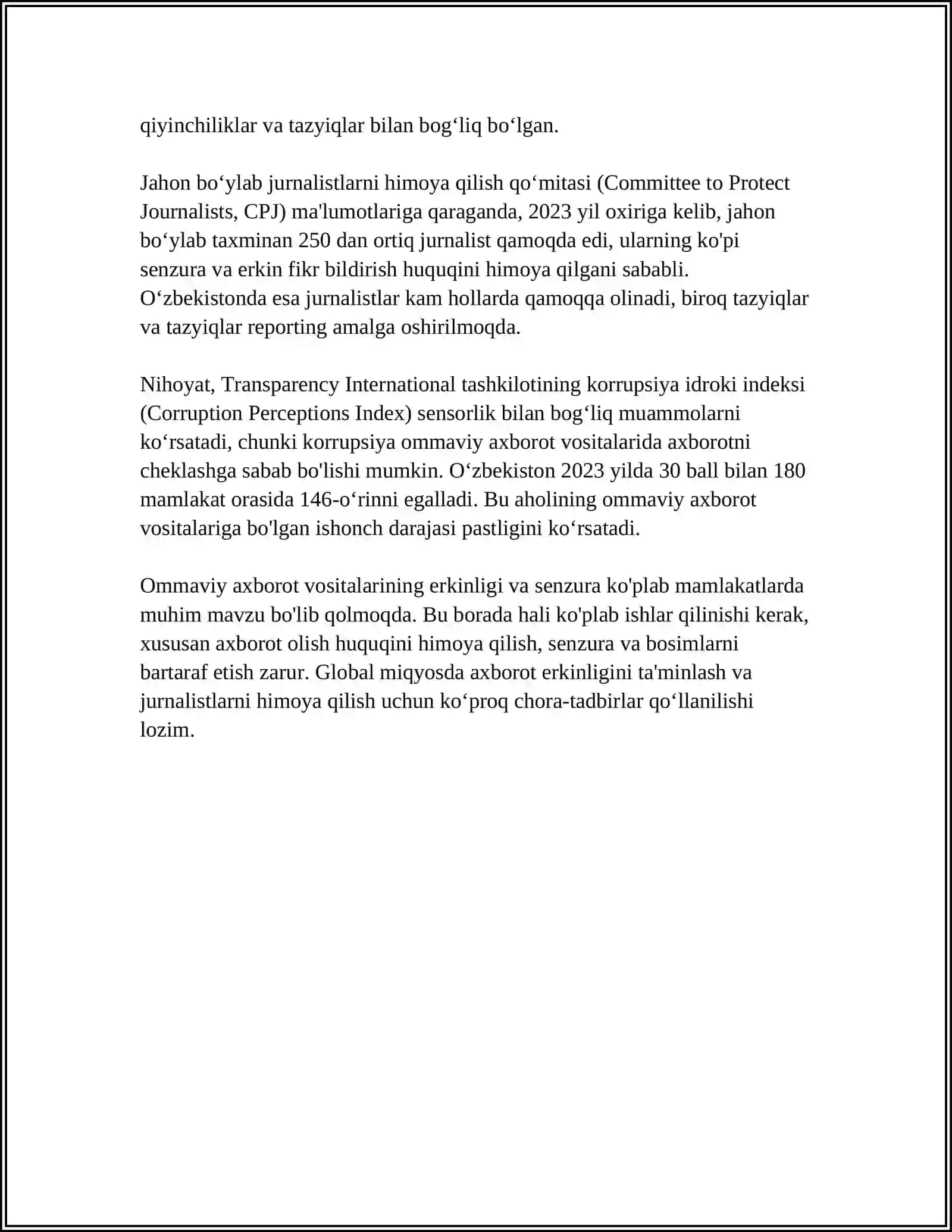 JURNALISTIKANING DOLZARB MUAMMOLARI 4