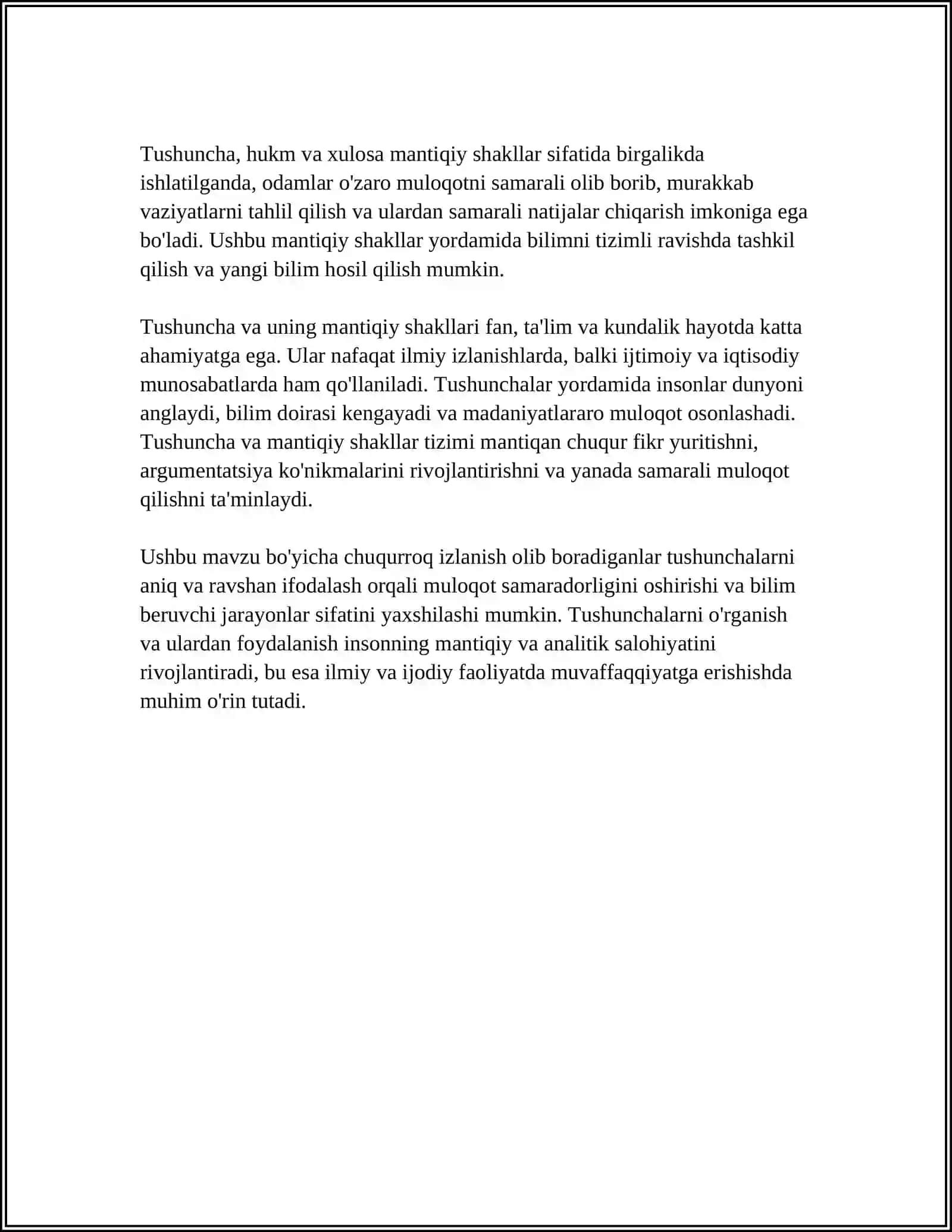 Tushuncha- Predmetlarning Umumiy, Muhim Belgilari 4