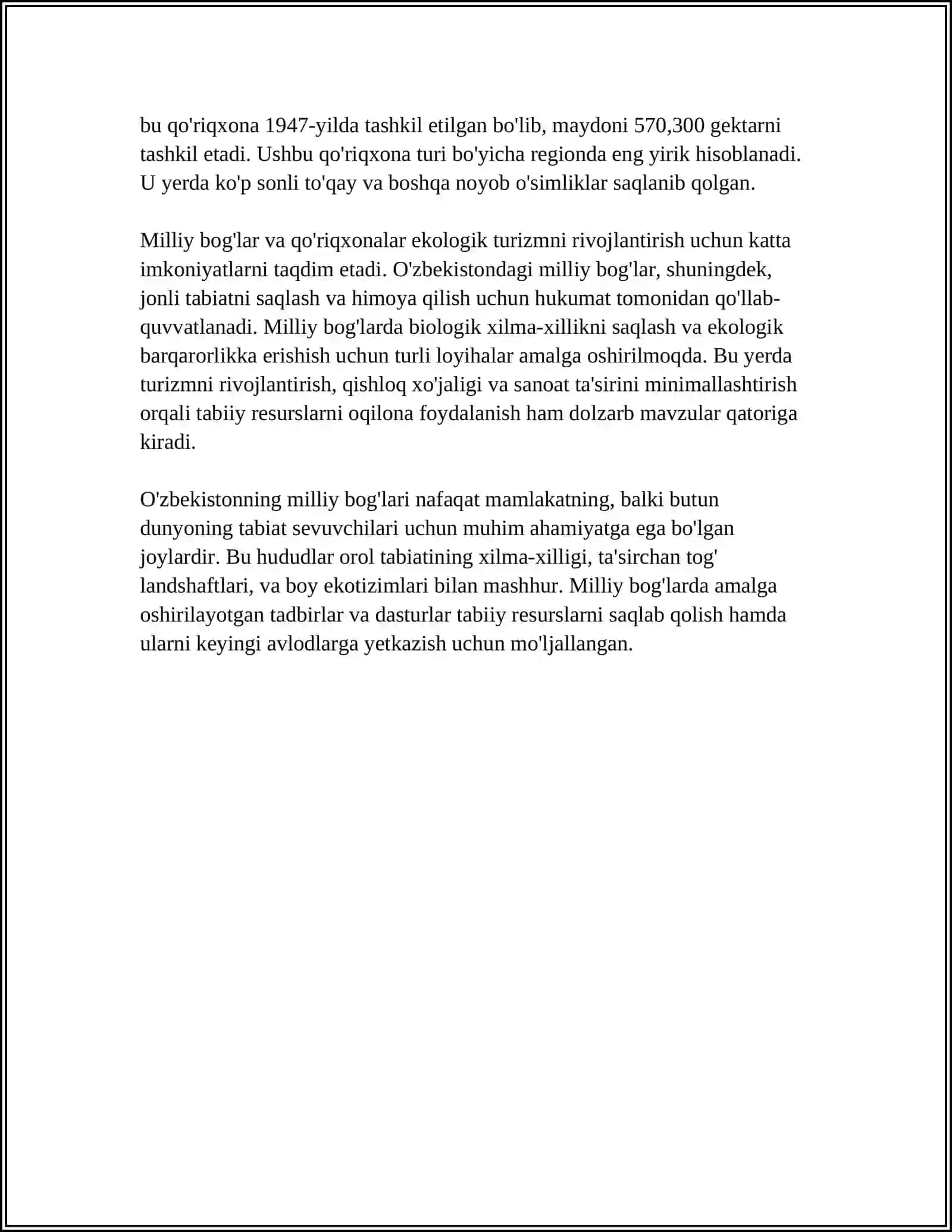 Ug'am-Chotqol milliy tabiat bog'i 4