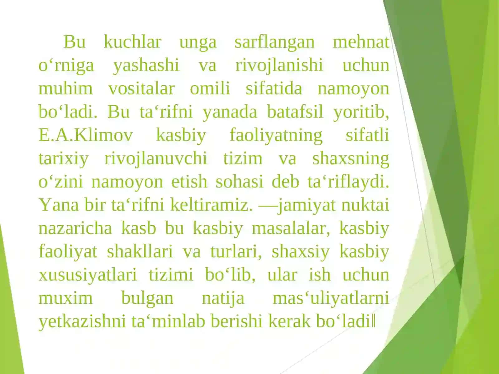 KASBIY PSIXOLOGIYANING KLASSIFIKATSIYASI VA ULARNI TANLASH 4
