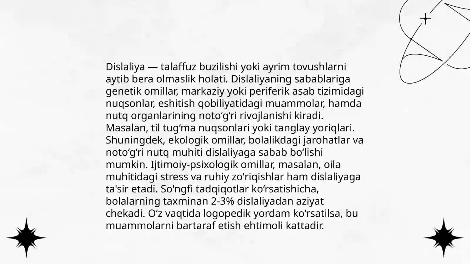 Dislaliyada olib boriladigan korreksion ishlar 4
