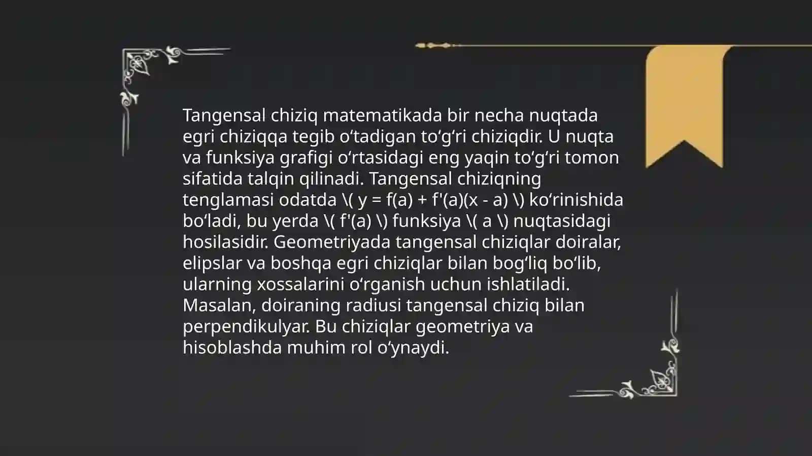 Ikki özgaruvchili funksiya differensialining geometrik ma'nosi 4