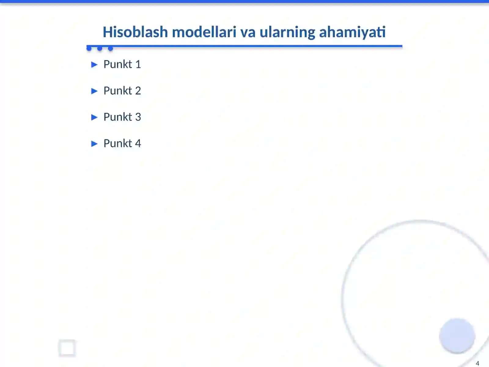 Moliyaviy-iqtisodiy hisoblashlarning modellari va metodlari 4