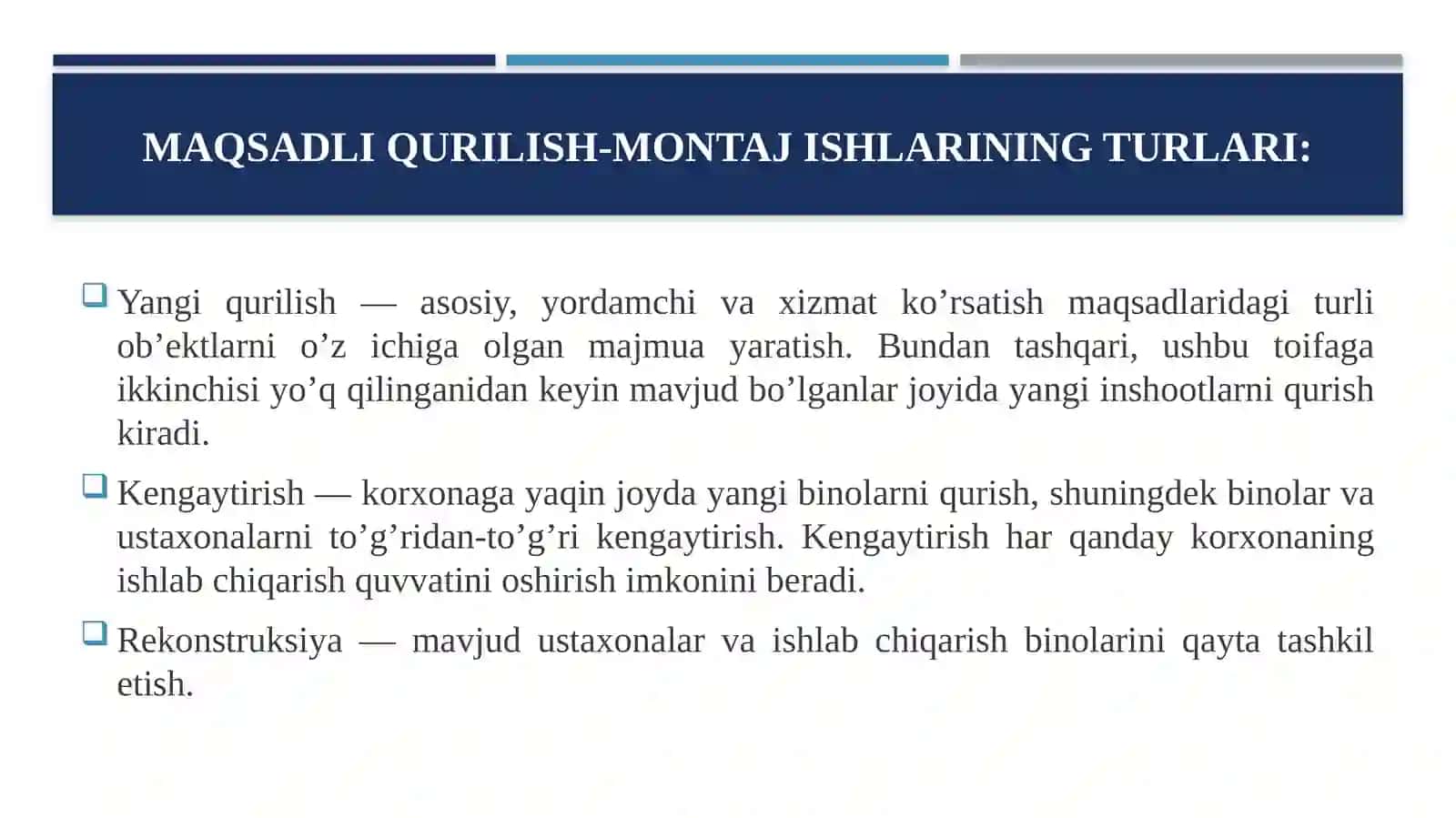 Qurilish-montaj ishlarida inson omili va sifatga ta'siri 4