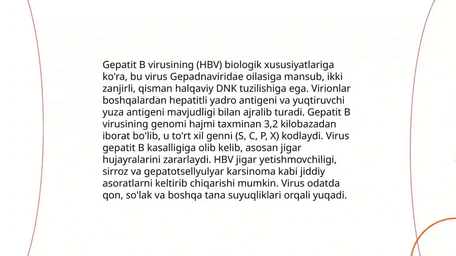 Gepatit A va Gepatit B qo'zg'atuvchi viruslar, ularning kasaliklarini laborator diagnostikasi 4