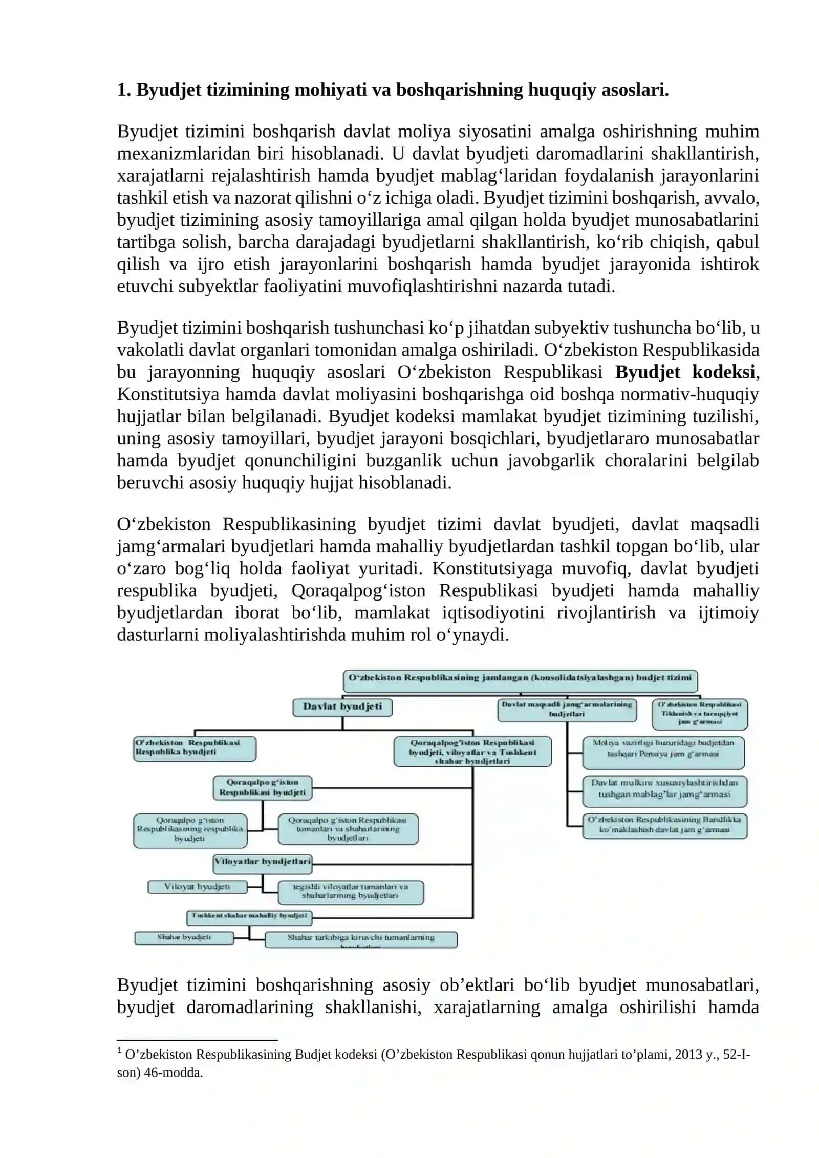MUSTAQIL ISHI Mavzu: Byudjet tizimini boshqarish 4