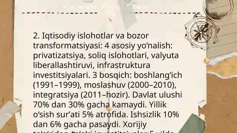 O'zbekistonning o'ziga xos istiqlol va taraqqiyot yo'li 4