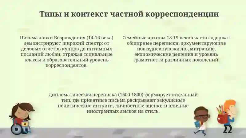 Частная переписка как источник по истории языка: Обзор и значение 4