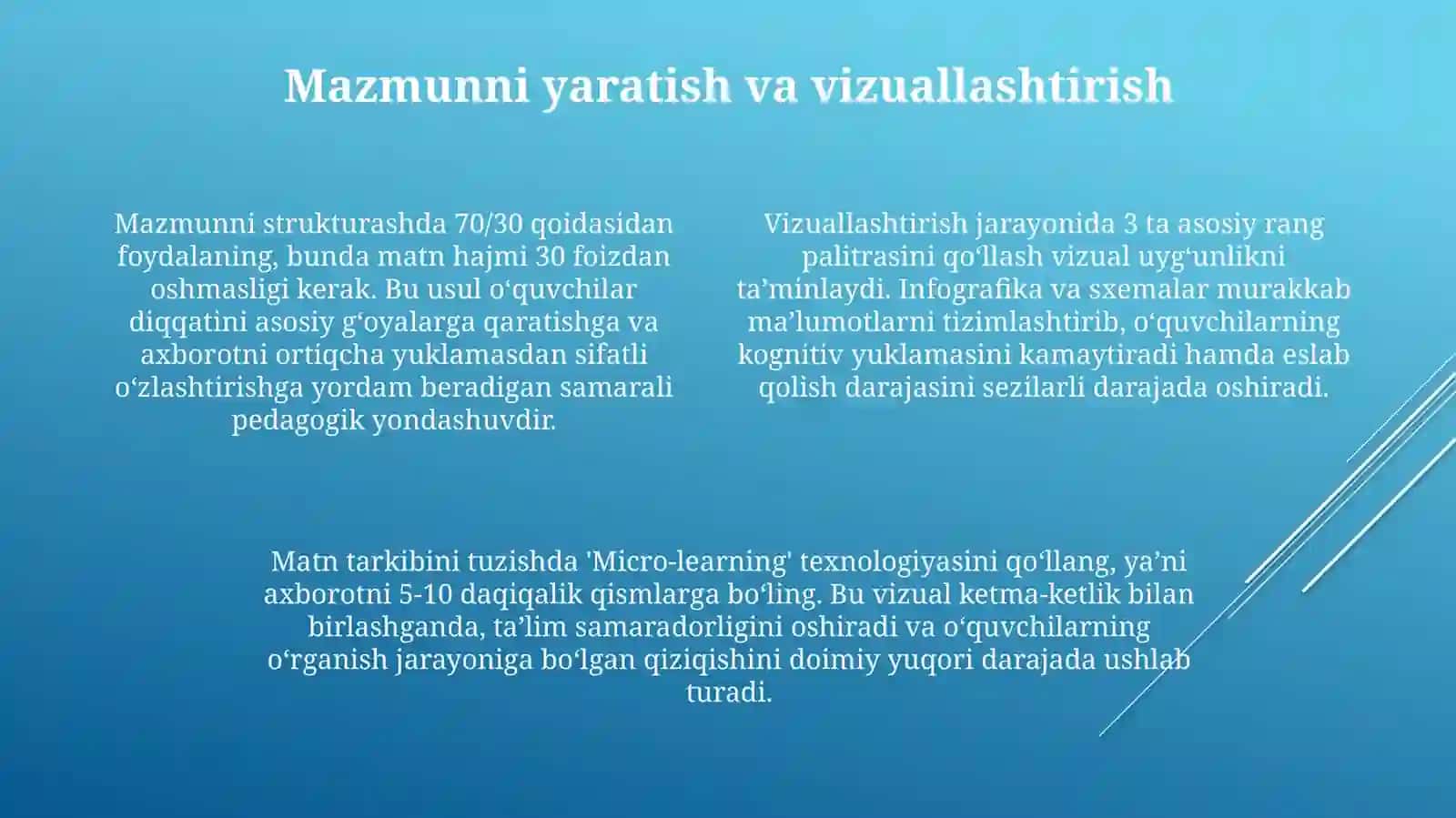 O‘quv materiallarini tayyorlash 4