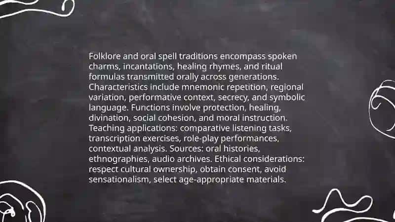 Materials for teaching culture: spells 4