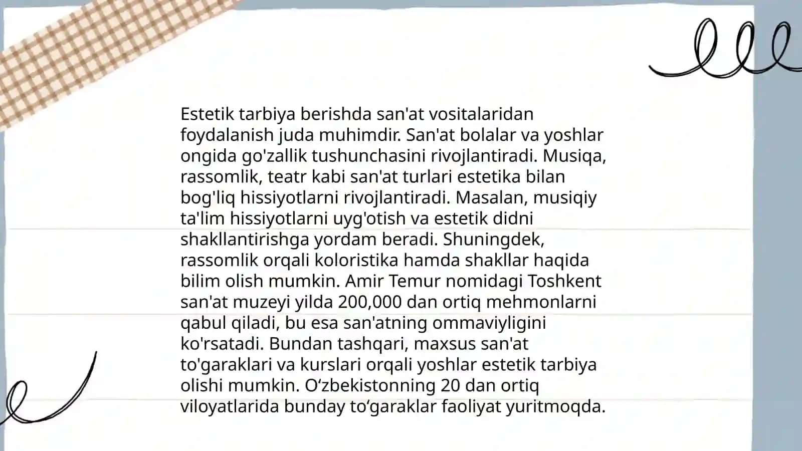 Maktabgacha yoshdagi bolalarga estetik tarbiya berish mazmuni 4