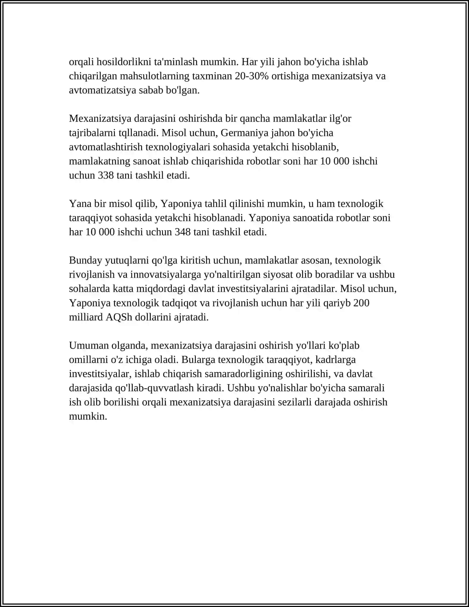 AVTOMABIL YÓLLARINI DEKONSTRUKSIYA QILISHDA MASHINA VA MEXONIZIMLAR TARKIBINI OPTIMALLASHTIRISH 4