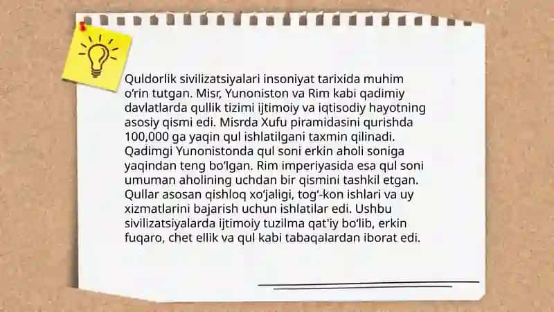 Quldorlik svilizatsiyalarini jahon tarixidagi òrni 4