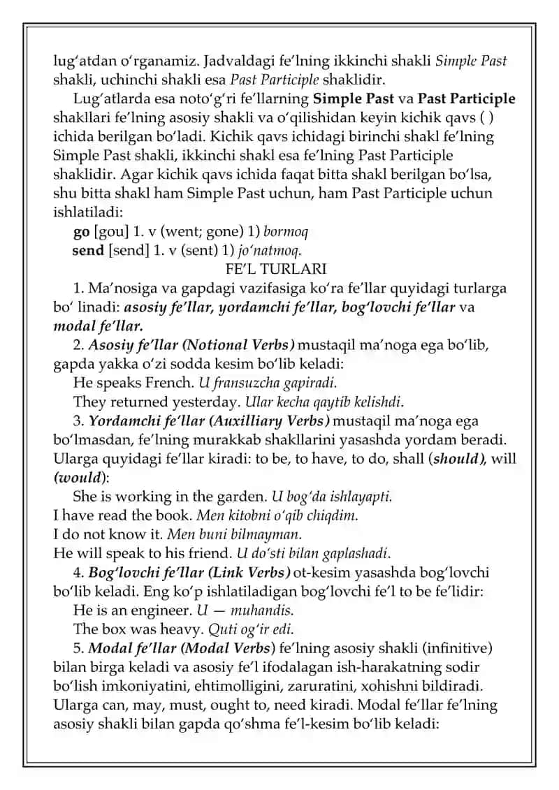 Verb (Fe'l) 4