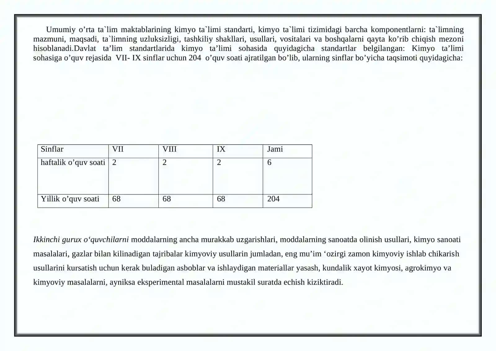 Kimyoo’qitish metodikasi kursi 4