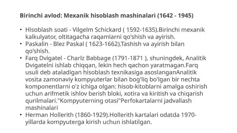 Zamonaviy kompyuterlarning arxitekturasining rivojlanish tendentsiyasi 4