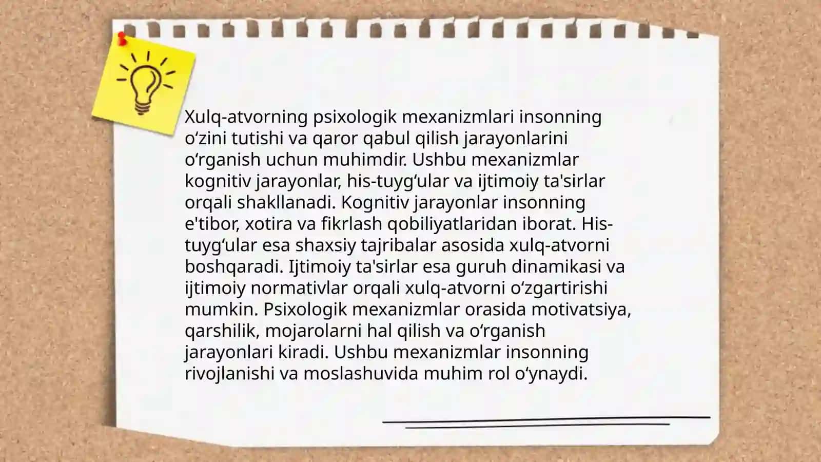 Shaxsning ustanovkalari va anglanilmagan mayllari 4
