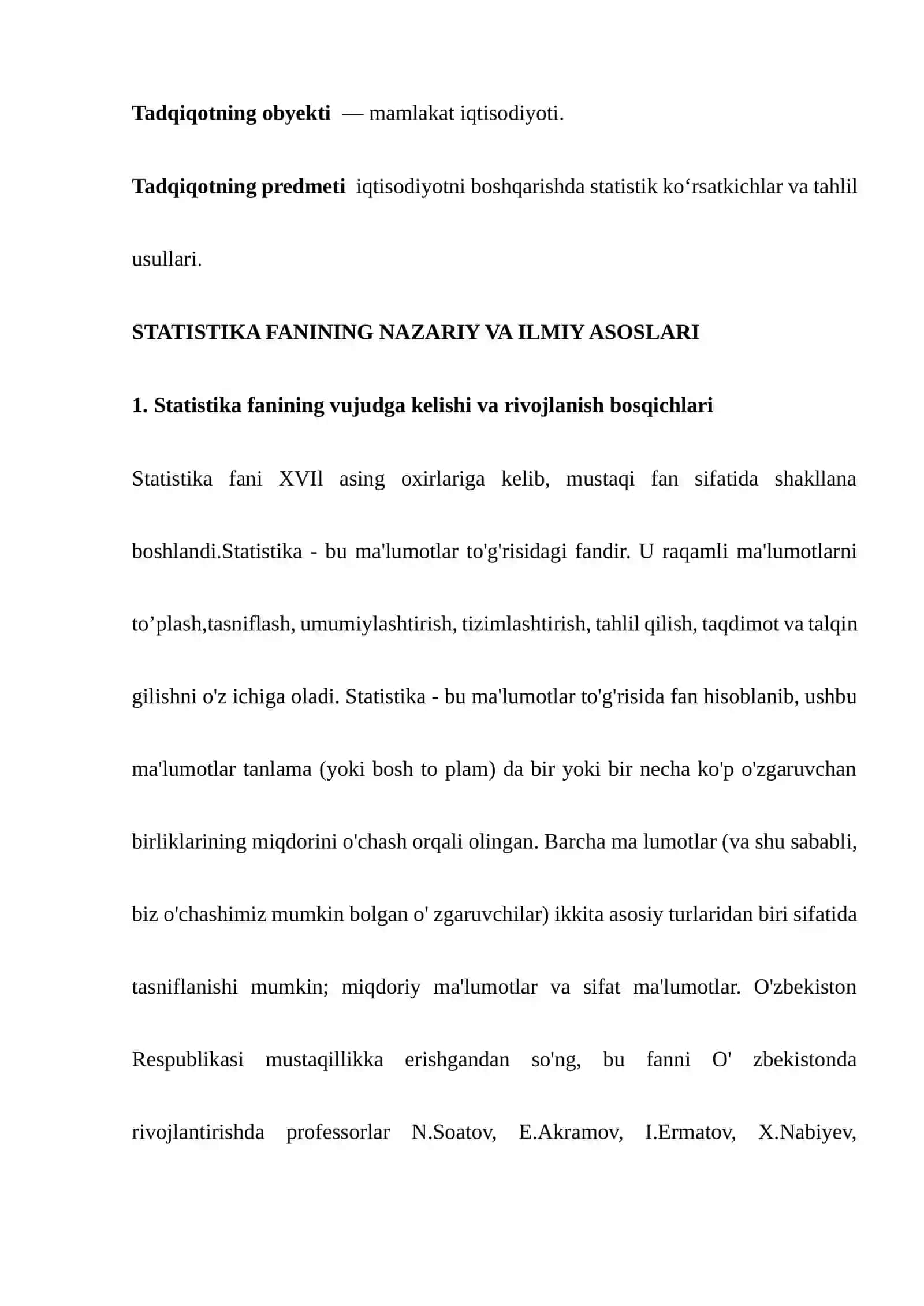 Ijtimoiy-iqtisodiy hodisa va jarayonlarni tahlil qilishda korrelyatsiya va regressiya usullarini qoʻllash 4