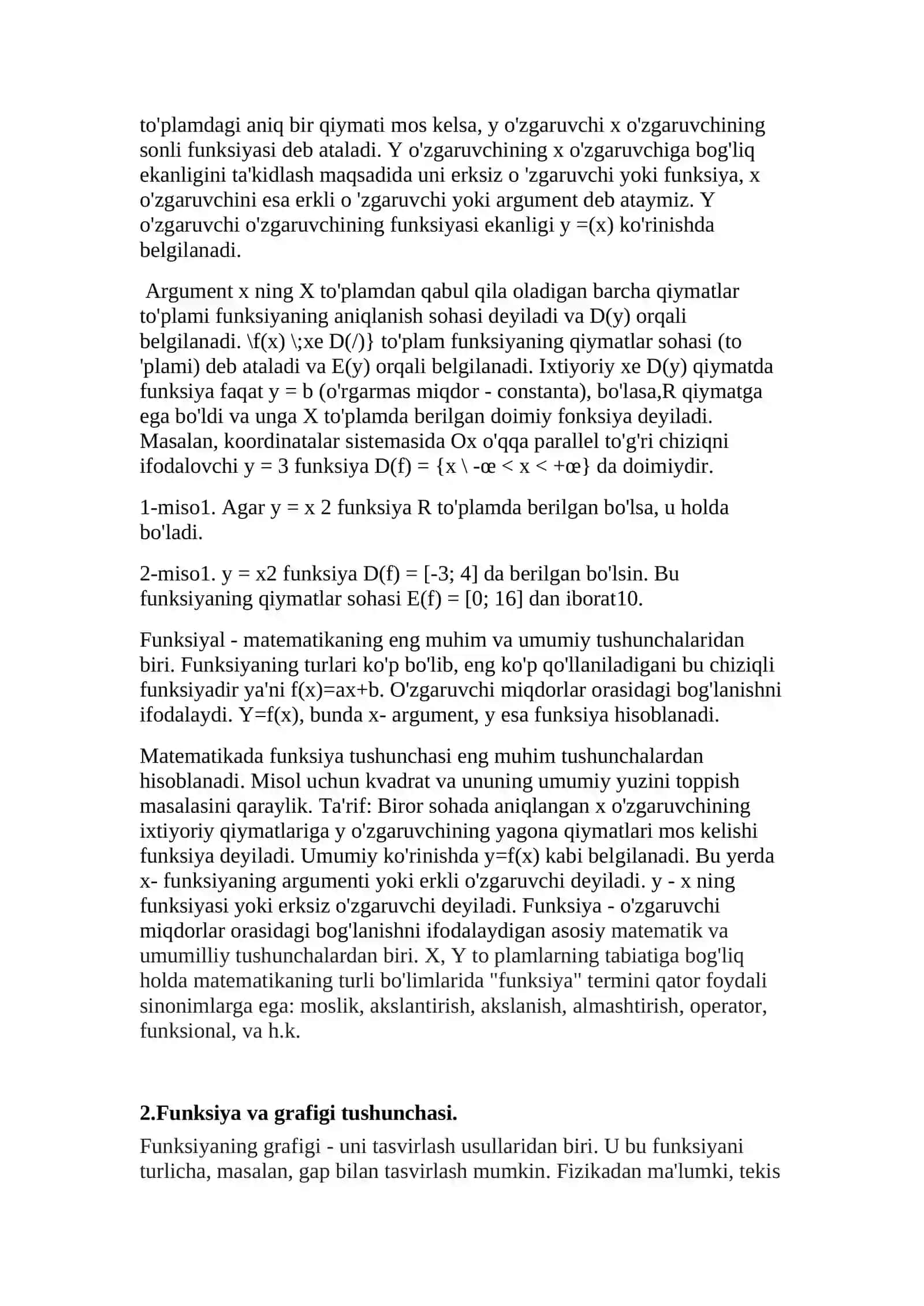 FUNKSIYALARNING GRAFIKLARINI CHIZISH 4