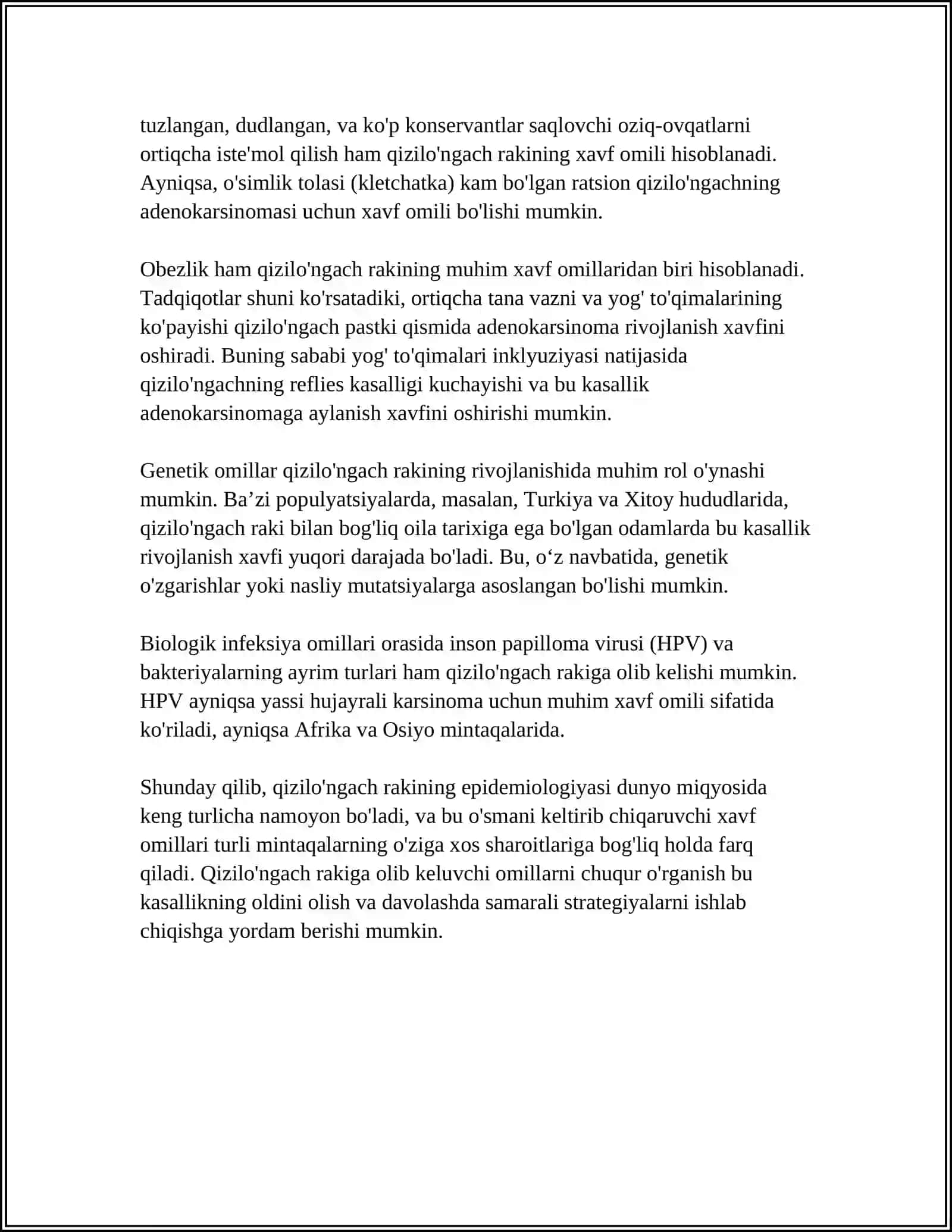 QIZILO'NGACH RAKI, DIAGNOSTIKA, DAVOLASH 4