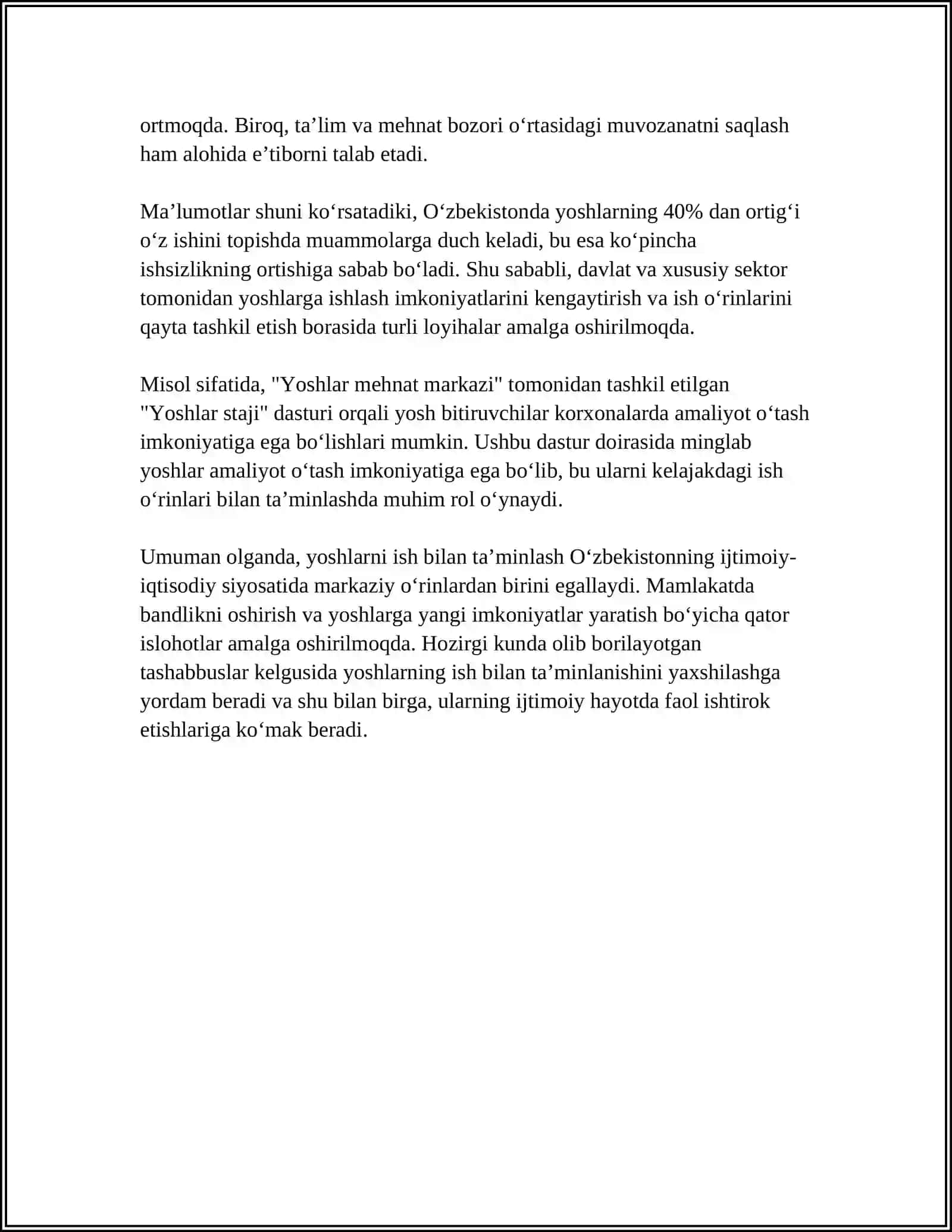 YOSHLARNI IJTIMOIY QOʻLLAB -QUVVATLASH TIZIMI 4