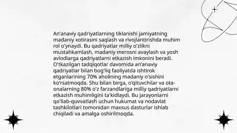 Yangi Oʻzbekistonda amalga oshirilayotgan maʼnaviy oʻzgarishlar 4