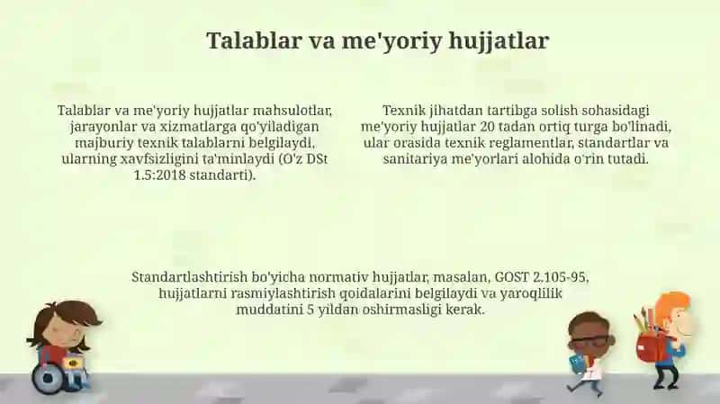 Texnik standartlashtirish shartlarini taqdim etish tartibi 4