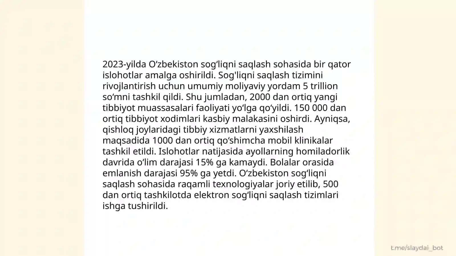 Ta'lim tizimidagi islohotlar 4