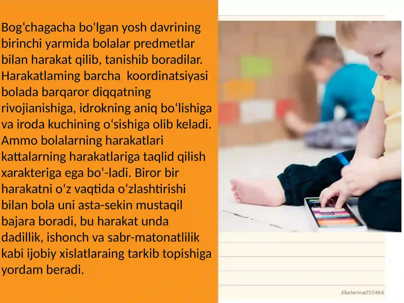 Ilk bolalik davrida jismoniy va fiziologik rivojlanish 4