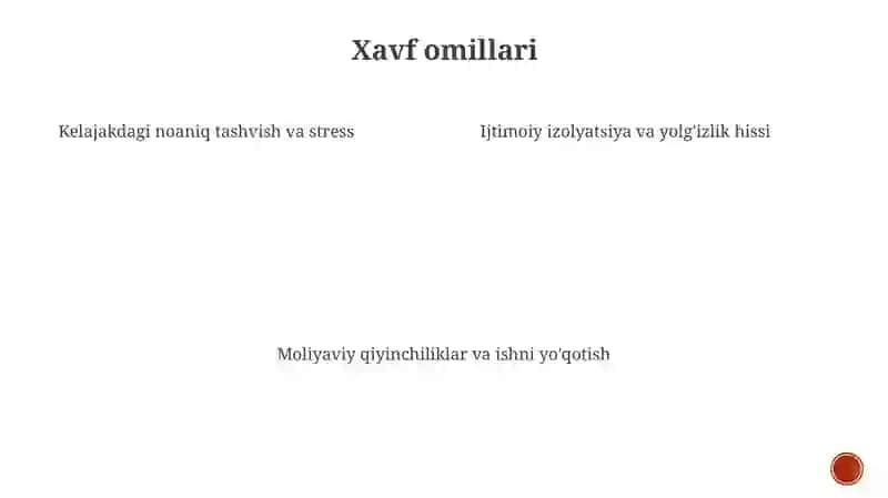 OʻSmirlik Davrida Psixik Inqiroz 4