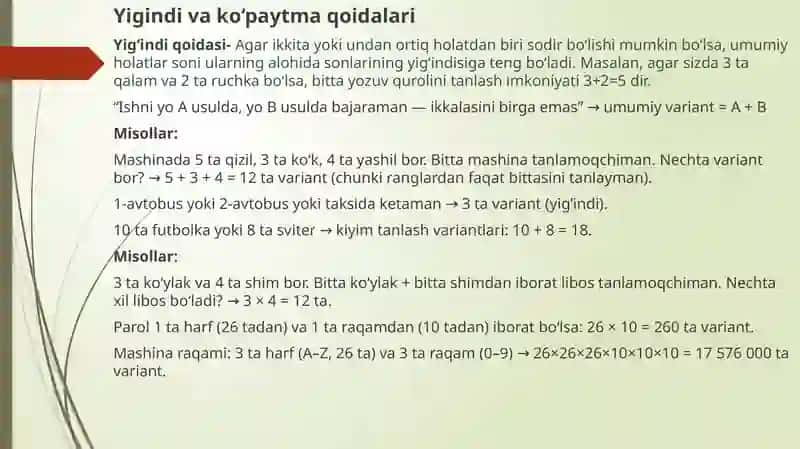 Kambinatorika 4