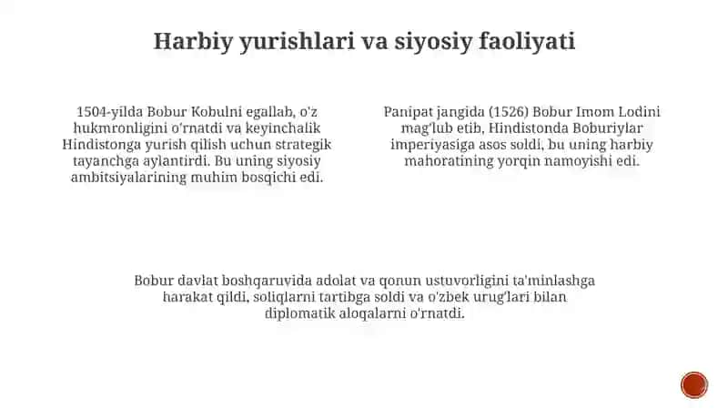 Zahiriddin Muhammad Bobur: Hayoti va Harbiy Faoliyati 4
