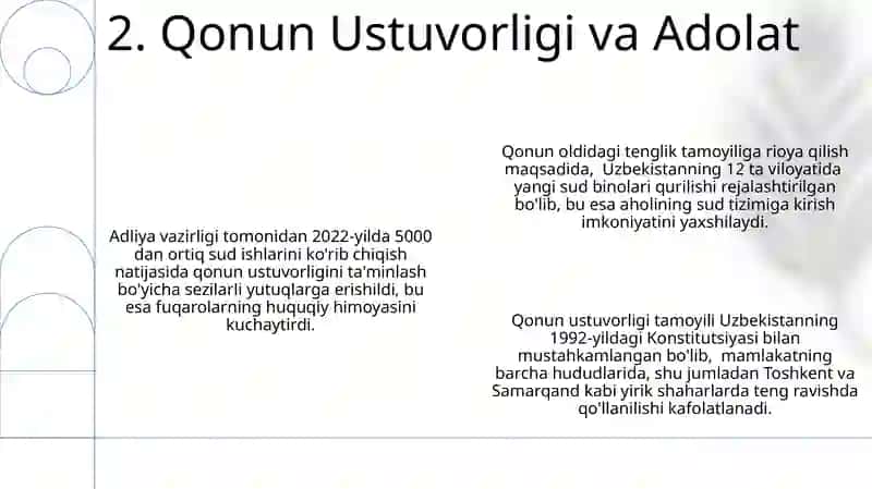 Yangı O'zbekistonda xalqchil va insonparvar davlat qurish 4