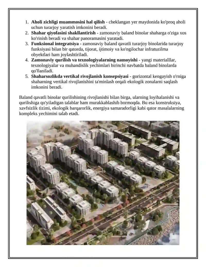 Baland qavatli turarjoy binolari haqida 4